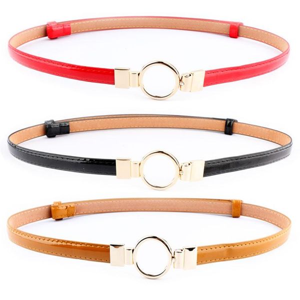 belts design black red narrow thin belt bright pu patent leather waistband female ladies gold metal circle buckle for women, Black;brown
belts design black red narrow thin belt bright pu patent leather waistband female ladies gold metal circle buckle for women, Black;brown