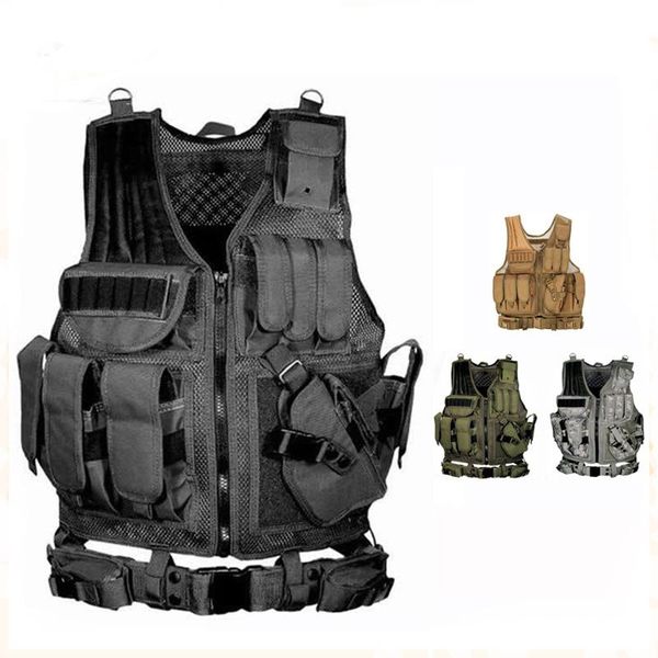 mens outdoor tactical vest combat armor vests jacket security hunting vest army armor cs training, Camo;black
mens outdoor tactical vest combat armor vests jacket security hunting vest army armor cs training, Camo;black