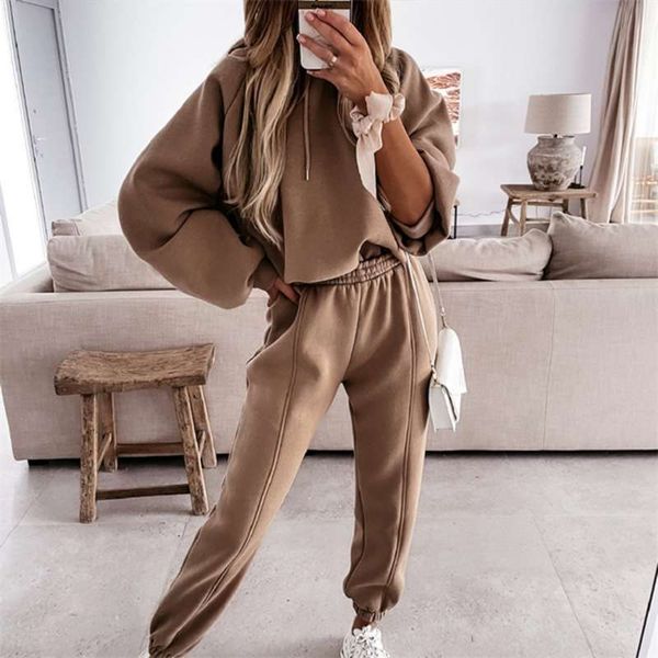 tracksuits women's fleece hoodies two piece set spring autumn lace up sweatshirts pants sets female casual sports suits 210925, White
tracksuits women's fleece hoodies two piece set spring autumn lace up sweatshirts pants sets female casual sports suits 210925, White