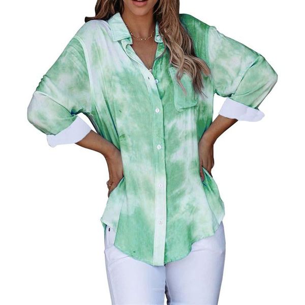 women's blouses & shirts 2021 tie-dye plus size for women turn-down collar long sleeve office vintage ladies casual streetwear blouse, White
women's blouses & shirts 2021 tie-dye plus size for women turn-down collar long sleeve office vintage ladies casual streetwear blouse, White