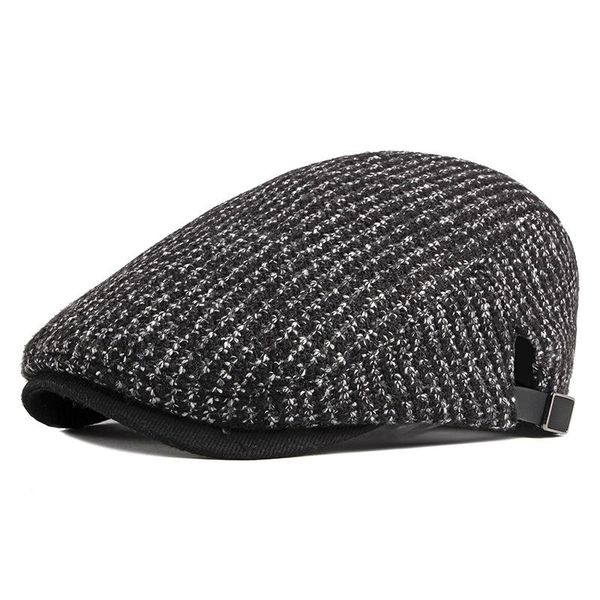 berets beret hat men autumn winter striped knitting sboy cap middle-aged artist painter flat peaked herringbone duckbill dad, Blue;gray
berets beret hat men autumn winter striped knitting sboy cap middle-aged artist painter flat peaked herringbone duckbill dad, Blue;gray