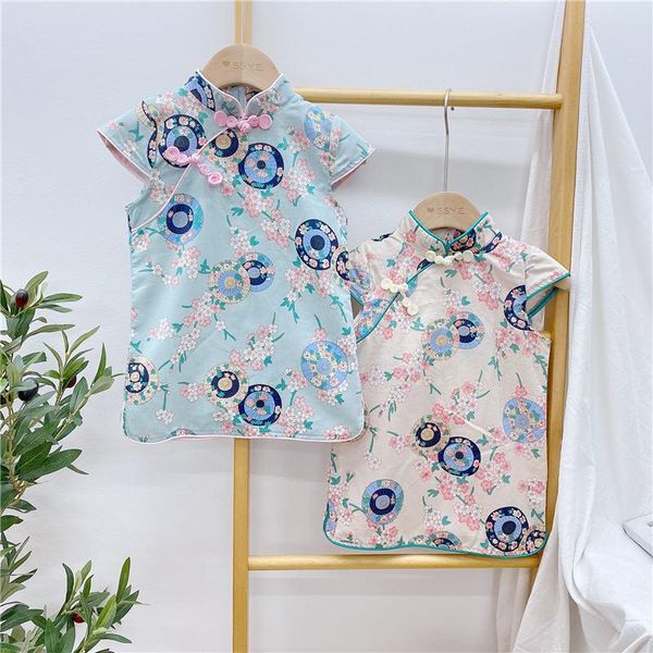 girl's dresses 2021 baby cute girls' children chinese style cheongsam kids girl party dress for girls clothing, Red;yellow
girl's dresses 2021 baby cute girls' children chinese style cheongsam kids girl party dress for girls clothing, Red;yellow
