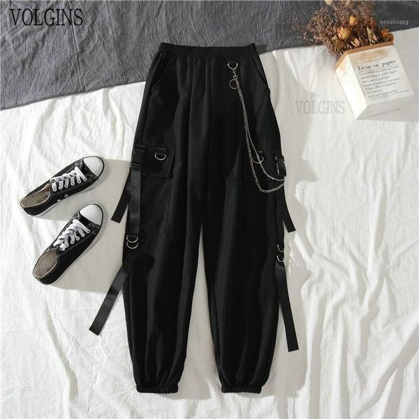 women's pants & capris women's women cargo harajuku chain trousers fashion punk hip hop black femme streetwear 2022, Black;white
women's pants & capris women's women cargo harajuku chain trousers fashion punk hip hop black femme streetwear 2022, Black;white
