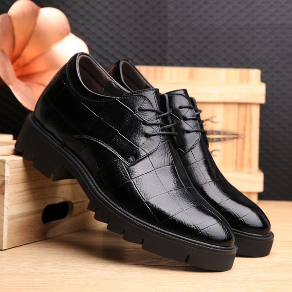 Derby Mens Italian Dress Shoes /7CM Men Invisible Elevator Shoes High Heels Oxfords Formal Evening Flat Men Shoes, 3.5cm flat black
Derby Mens Italian Dress Shoes /7CM Men Invisible Elevator Shoes High Heels Oxfords Formal Evening Flat Men Shoes, 3.5cm flat black