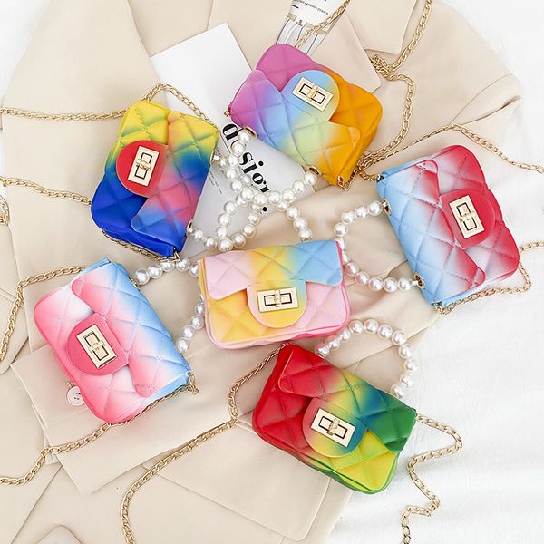 girls pearl jelly headbag 2021 new fashion kids rhombic candy-colored messenger bags girl chain single-shoulder bags mini purse c6960, Black
girls pearl jelly headbag 2021 new fashion kids rhombic candy-colored messenger bags girl chain single-shoulder bags mini purse c6960, Black