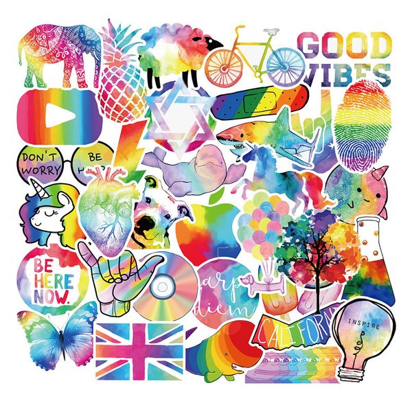 fedex shipping wholesale 50pcs/pack colorful rainbow stickers car luggage helmet lapskateboard guitar helmet decal
fedex shipping wholesale 50pcs/pack colorful rainbow stickers car luggage helmet lapskateboard guitar helmet decal