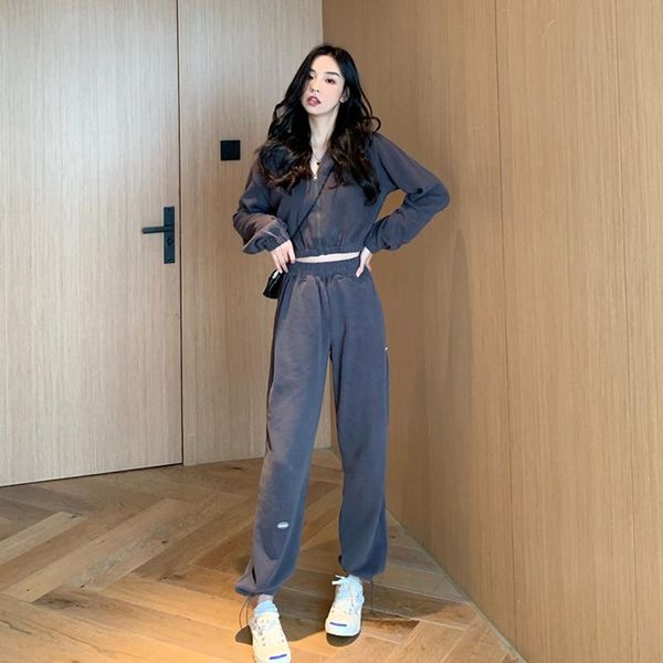 women's two piece pants korean loose hoodie+sports leisure suit fashion casual two-piece set ensemble femme survetement costumes for wo, White
women's two piece pants korean loose hoodie+sports leisure suit fashion casual two-piece set ensemble femme survetement costumes for wo, White