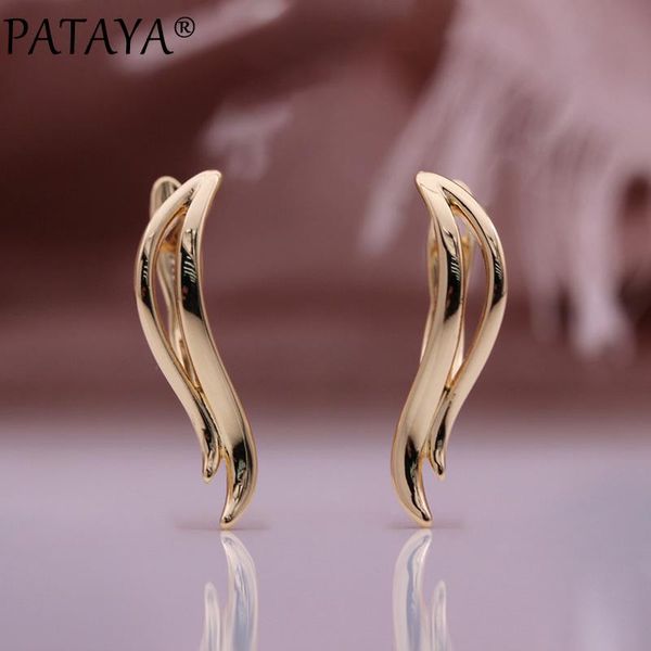 dangle & chandelier pataya hollow glossy leaf small unusual earrings women 585 rose gold drop cute daily party unique fashion jewelry, Silver
dangle & chandelier pataya hollow glossy leaf small unusual earrings women 585 rose gold drop cute daily party unique fashion jewelry, Silver