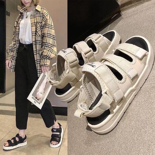 sandals fashionsandals summer couple sports female thick-soled canvas plus size casual men's, Black
sandals fashionsandals summer couple sports female thick-soled canvas plus size casual men's, Black