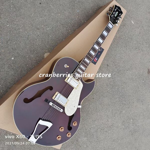 grote jazz guitar ,factory hollow body dark red electric guitarra,rosewood fretboard,double f,cutway body
grote jazz guitar ,factory hollow body dark red electric guitarra,rosewood fretboard,double f,cutway body