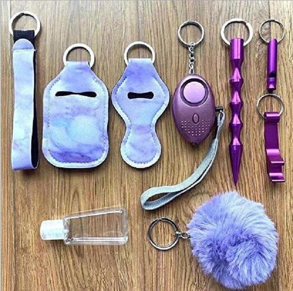 party favor 15 colors 9 pcs defense keychain set alarm pompom hand sanitizer wrist strap lipstick keychains stick bottle opener for woman #5
party favor 15 colors 9 pcs defense keychain set alarm pompom hand sanitizer wrist strap lipstick keychains stick bottle opener for woman #5