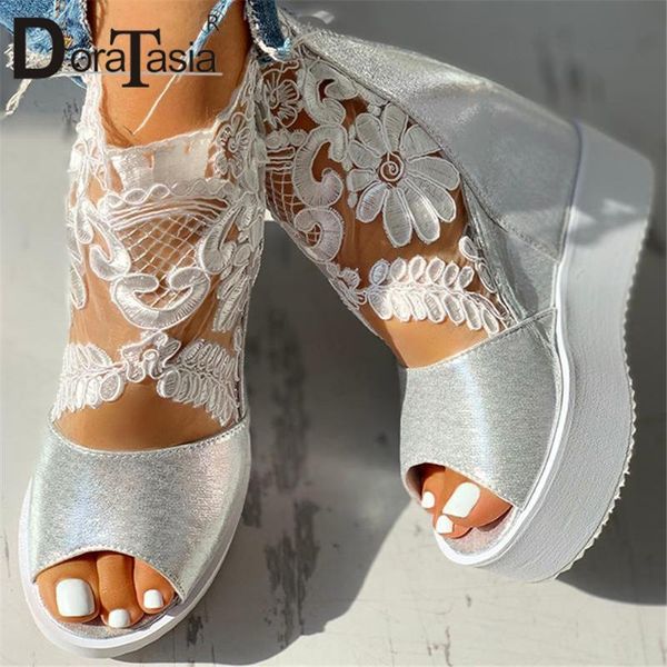 sandals doratasia fashion ins ladies wedges high heels embroider peep toe platform summer women casual shoes woman, Black
sandals doratasia fashion ins ladies wedges high heels embroider peep toe platform summer women casual shoes woman, Black