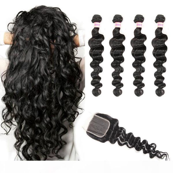 9a brazilian loose deep hair bundles with 4x4 lace closure brazilian virgin loose wave human hair bundles with closure, Black
9a brazilian loose deep hair bundles with 4x4 lace closure brazilian virgin loose wave human hair bundles with closure, Black