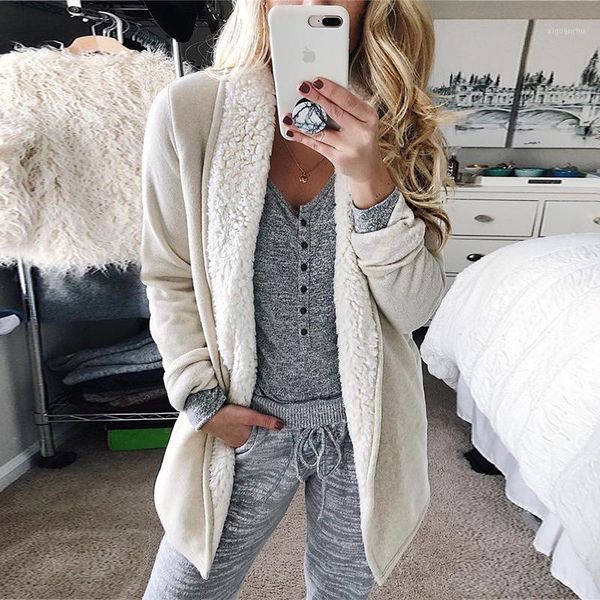 duzeala white blend coat fluffy winter coat women jacket cardigan fall female1, Black
duzeala white blend coat fluffy winter coat women jacket cardigan fall female1, Black