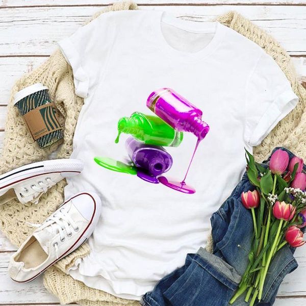 women graphic 3d bottle beauty short sleeve finger nail summer t-shirt lady womens clothing clothes tee female t shirt, White
women graphic 3d bottle beauty short sleeve finger nail summer t-shirt lady womens clothing clothes tee female t shirt, White