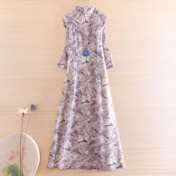 ethnic clothing high-end women burning flowers and ink zen cheongsam dress retro elegant a-line slim lady party qiapao s-xxl, Red
ethnic clothing high-end women burning flowers and ink zen cheongsam dress retro elegant a-line slim lady party qiapao s-xxl, Red