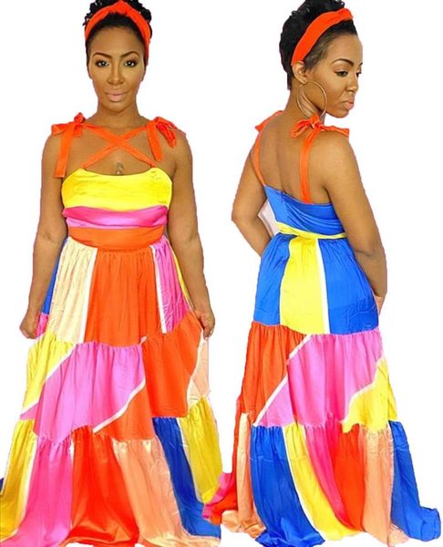 casual dresses colorful patchwork high street fashion for women wedding party night club long maxi dress 2021 summer retro, Black;gray
casual dresses colorful patchwork high street fashion for women wedding party night club long maxi dress 2021 summer retro, Black;gray