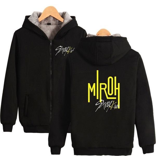 2019 hooded straight kids series, thickened cashmere cardigan, men's women's sweater, autumn and winter hooded coat, Black
2019 hooded straight kids series, thickened cashmere cardigan, men's women's sweater, autumn and winter hooded coat, Black