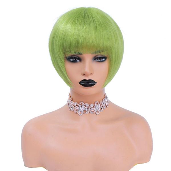 lace wigs green colored short bob o part human hair for women glueless brazilian remy pixie cut with bangs, Black;brown
lace wigs green colored short bob o part human hair for women glueless brazilian remy pixie cut with bangs, Black;brown