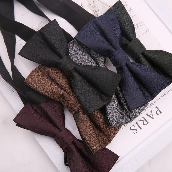 bow ties business tie men's man groom wine red black solid color wedding in england, Black;gray
bow ties business tie men's man groom wine red black solid color wedding in england, Black;gray
