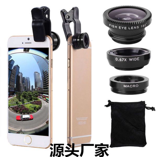 fish eye wide angle macro universal acrylic / glass three in one mobile phone external lens
fish eye wide angle macro universal acrylic / glass three in one mobile phone external lens