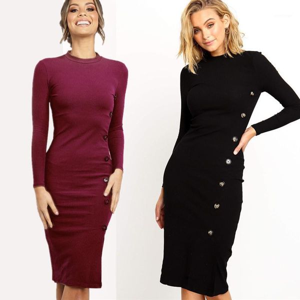 casual dresses fashion single breasted women knit dress 2021 winter round neck long sleeves elegant sweaters lady street slim hip, Black;gray
casual dresses fashion single breasted women knit dress 2021 winter round neck long sleeves elegant sweaters lady street slim hip, Black;gray