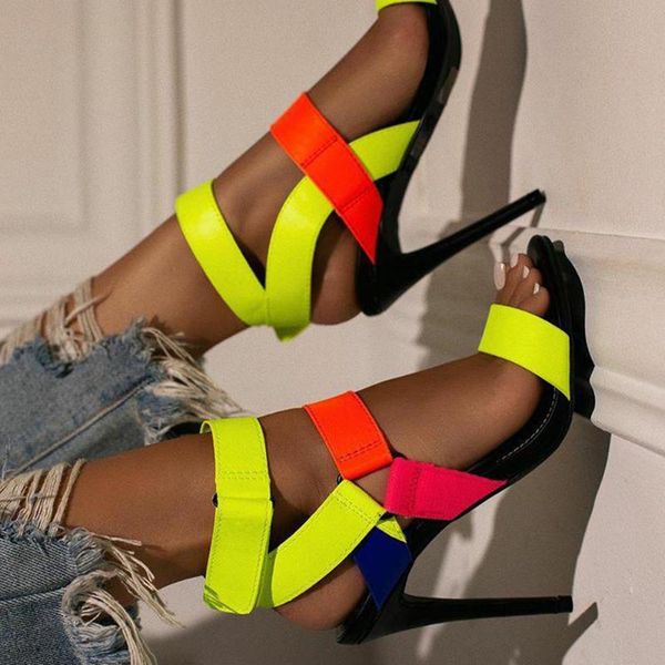 new high heels sandals footwear cross-tied ankle strap summer sandals shoes women female colorful shoes women party 2021, Black
new high heels sandals footwear cross-tied ankle strap summer sandals shoes women female colorful shoes women party 2021, Black