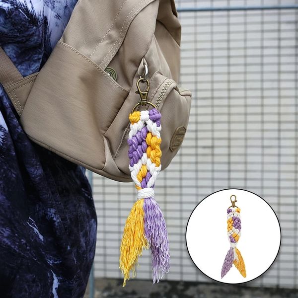 tassel keychains for women boho key holder keyring macrame bag charm car hanging jewelry gift for friend llaveros para mujer, Silver
tassel keychains for women boho key holder keyring macrame bag charm car hanging jewelry gift for friend llaveros para mujer, Silver