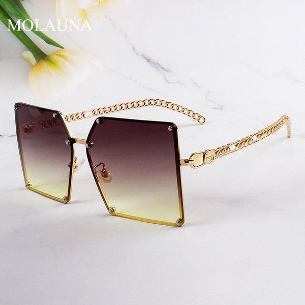 sunglasses 2021 semi-rimless women retro oversized square sun glasses men fashion half metal frame streetwear eyewear uv400, White;black
sunglasses 2021 semi-rimless women retro oversized square sun glasses men fashion half metal frame streetwear eyewear uv400, White;black
