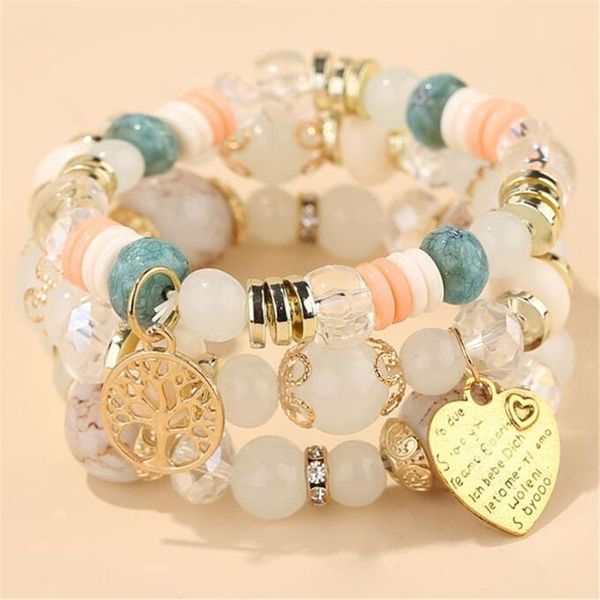charm bracelets diezi 8 colors bohemian multicolor elastic rope beads bracelet women girls gift tree heart wrap pulseira feminina, Golden;silver
charm bracelets diezi 8 colors bohemian multicolor elastic rope beads bracelet women girls gift tree heart wrap pulseira feminina, Golden;silver