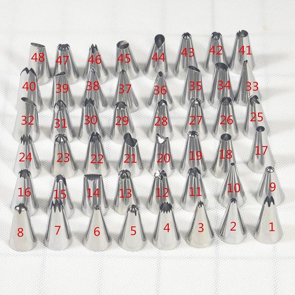 cake tools 48pcs confectionery nozzles for cream restaurant bar el shop kitchen school decoration nozzle tip pastry bag
cake tools 48pcs confectionery nozzles for cream restaurant bar el shop kitchen school decoration nozzle tip pastry bag