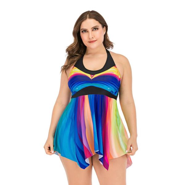 one-piece suits women's plus size rainbow stripes halter asymmetric tankini swimsuit
one-piece suits women's plus size rainbow stripes halter asymmetric tankini swimsuit