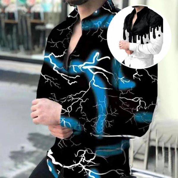 men's casual shirts spring shirt long sleeve skin-friendly turn-down collar leisure male autumn for clubs, White;black
men's casual shirts spring shirt long sleeve skin-friendly turn-down collar leisure male autumn for clubs, White;black