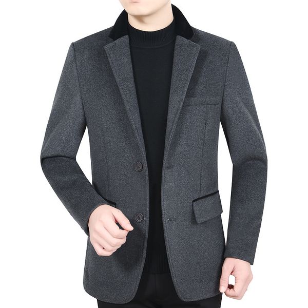 2021 autumn new woolen casual slim design blazer solid color middle-aged dad small suit korean men's jacket u2y2, White;black
2021 autumn new woolen casual slim design blazer solid color middle-aged dad small suit korean men's jacket u2y2, White;black