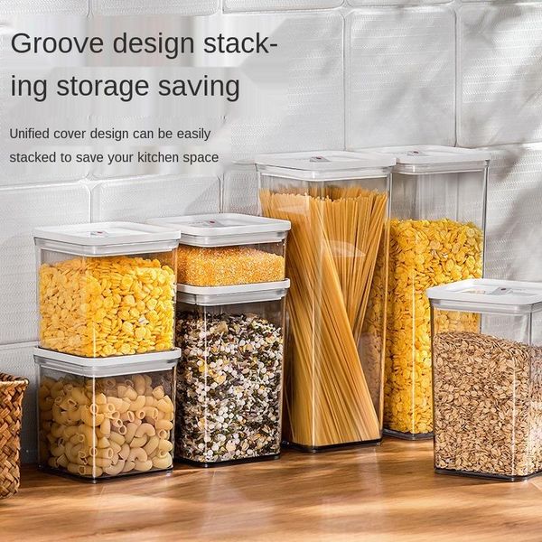 storage bottles & jars sealed jar transparent plastic household kitchen spice food grade nut tea grain box organization containers
storage bottles & jars sealed jar transparent plastic household kitchen spice food grade nut tea grain box organization containers