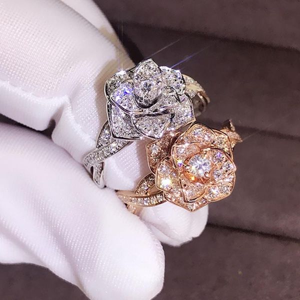 wedding rings fashion elegant women dazzling flower ring cz zircon anniversary delicated crystal engagement, Slivery;golden
wedding rings fashion elegant women dazzling flower ring cz zircon anniversary delicated crystal engagement, Slivery;golden