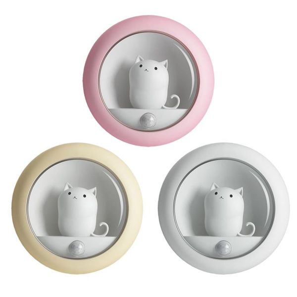 night lights creative cat smart led light pir motion sensor usb rechargeable lamp decor
night lights creative cat smart led light pir motion sensor usb rechargeable lamp decor
