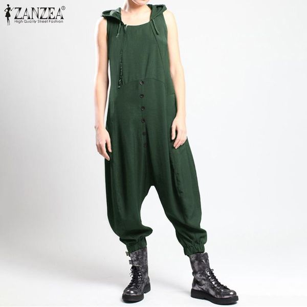 women's jumpsuits & rompers zanzea women drop crotch summer casual hoodies harem pants solid overalls plus size sleeveless trousers, Black;white
women's jumpsuits & rompers zanzea women drop crotch summer casual hoodies harem pants solid overalls plus size sleeveless trousers, Black;white