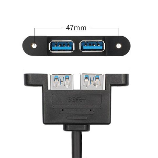 xiwai type-a female one-divided-two extension cable 50cm panel mount type usb 3.1 front panel header key-b to dual usb 3.0
xiwai type-a female one-divided-two extension cable 50cm panel mount type usb 3.1 front panel header key-b to dual usb 3.0