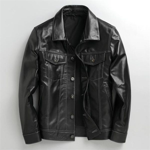 men's leather & faux spring and autumn genuine sheepskin jacket black motorcycle fashion slim casual coat plus size 4xl
men's leather & faux spring and autumn genuine sheepskin jacket black motorcycle fashion slim casual coat plus size 4xl