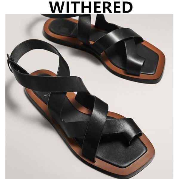 sandals elmsk shoes women 2021 summer england simple genuine cowhide bandage roma retro flat woman, Black
sandals elmsk shoes women 2021 summer england simple genuine cowhide bandage roma retro flat woman, Black