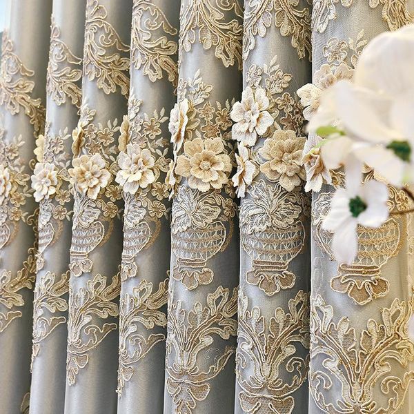 curtain & drapes european-style luxury double embossed curtains and blackout for home decoration living room#40
curtain & drapes european-style luxury double embossed curtains and blackout for home decoration living room#40