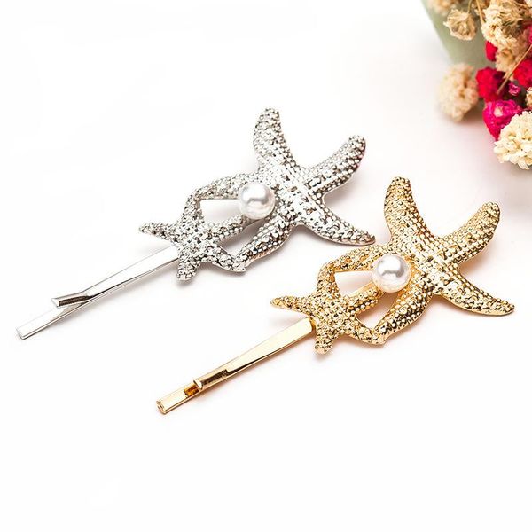 other europe trendy hair clips for women starfish/shell shape 2 color metal sticks pearl hairpins jewelry gift girlfriend yha007, Golden;white
other europe trendy hair clips for women starfish/shell shape 2 color metal sticks pearl hairpins jewelry gift girlfriend yha007, Golden;white