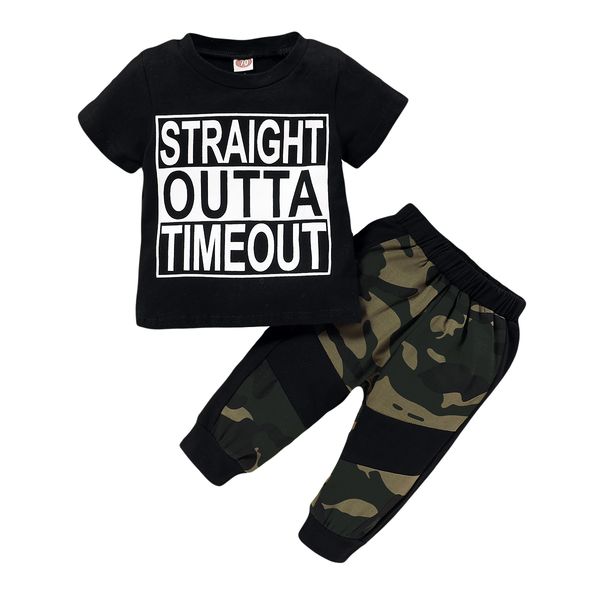 0-3y infant baby boys summer suit short-sleeved letter printed + camouflage trousers casual and comfortable clothes, White
0-3y infant baby boys summer suit short-sleeved letter printed + camouflage trousers casual and comfortable clothes, White