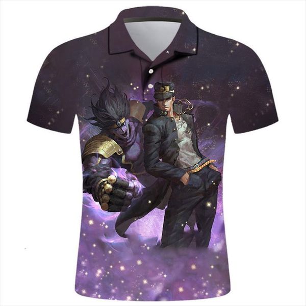 summer homme jojo bizarre adventure men polos 3d printed shirt fashion streetwear casual hombres harajuku short sleeve ropa, White;black
summer homme jojo bizarre adventure men polos 3d printed shirt fashion streetwear casual hombres harajuku short sleeve ropa, White;black