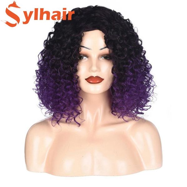 synthetic wigs short afro kinky curly wig for black purple women heat resistant fiber mixed brown and blond hair sylhair
synthetic wigs short afro kinky curly wig for black purple women heat resistant fiber mixed brown and blond hair sylhair