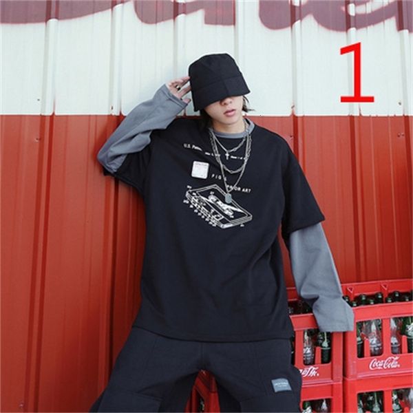 New 2021 Men's Long Sleeve Autumn and Winter Korean Fashion Trend Cotton T-shirt 1HG6, White;black
New 2021 Men's Long Sleeve Autumn and Winter Korean Fashion Trend Cotton T-shirt 1HG6, White;black