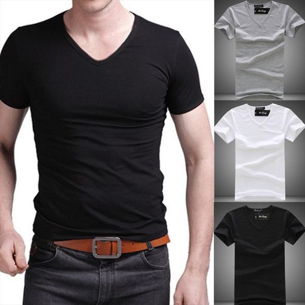 summer holiday fashion slim men t shirts fit solid pure color short sleeve v neck muscle tee shirt casual, White;black
summer holiday fashion slim men t shirts fit solid pure color short sleeve v neck muscle tee shirt casual, White;black