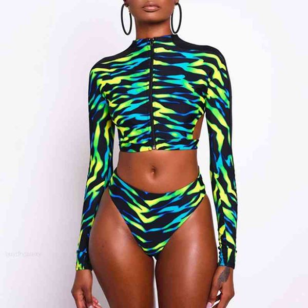 long sleeve women swimsuit 2021 zipper swimwear backless african bathing suit high waist bikini set brazilian beachwear, White;black
long sleeve women swimsuit 2021 zipper swimwear backless african bathing suit high waist bikini set brazilian beachwear, White;black