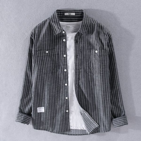2021 new primavera e outono listrado camisas para homem casual confortvel masculina listra moda tendncia camisa dos homens marca overhemd cq, White
2021 new primavera e outono listrado camisas para homem casual confortvel masculina listra moda tendncia camisa dos homens marca overhemd cq, White